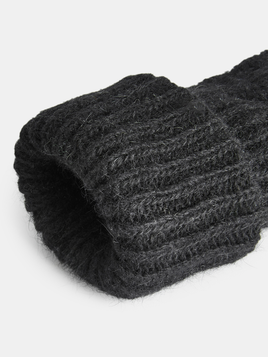 GLT-220-31-AYP-01_Н Перчатки женские Ralf Ringer,4 5%шерсть,40%ангор,б/р,черные