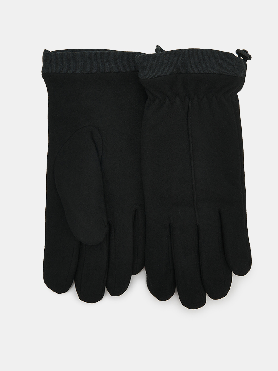 АУГП114400_Н Перчатки мужские Ralf Ringer, 100%полиэстер,один размер,чер