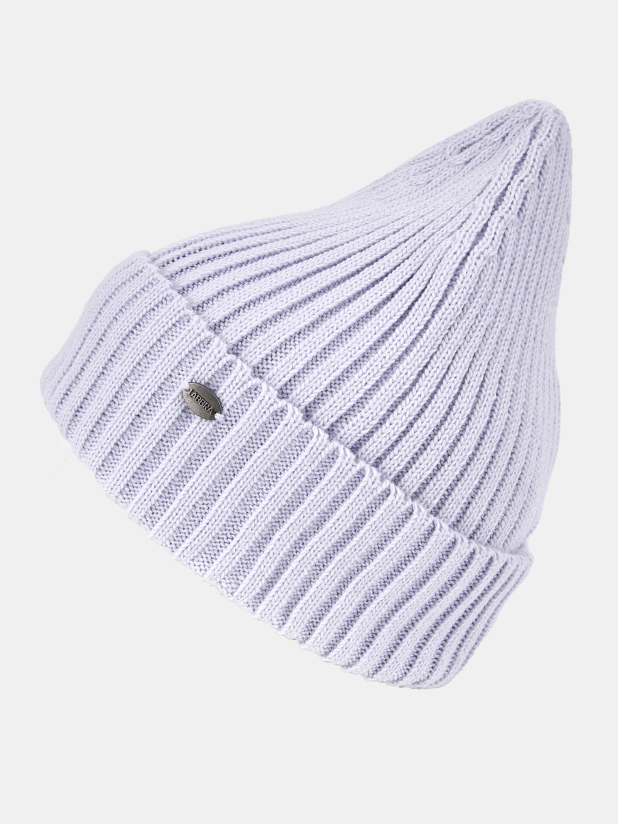 LB-BR55027-lilac_Н Шапка женская Labbra 50%шерсть 50%акрил  р.57 лиловая