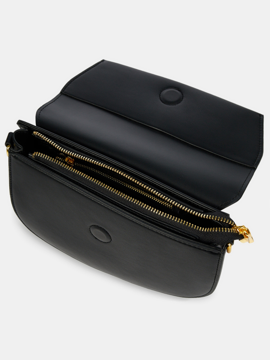  Сумка кросс-боди женская, черная,  25*17*6