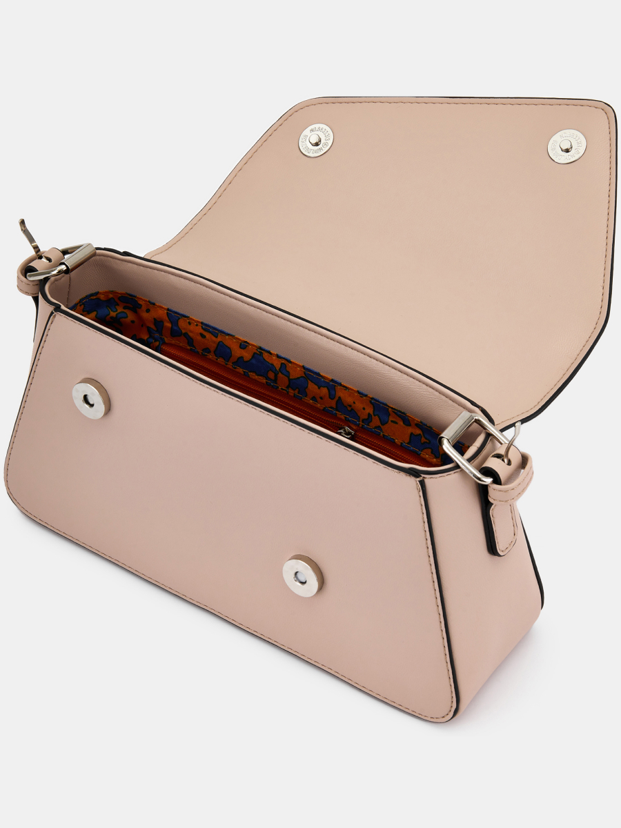 338100/03-06RF Сумка женская,искусственная ко жа,12x25x7,бежевая