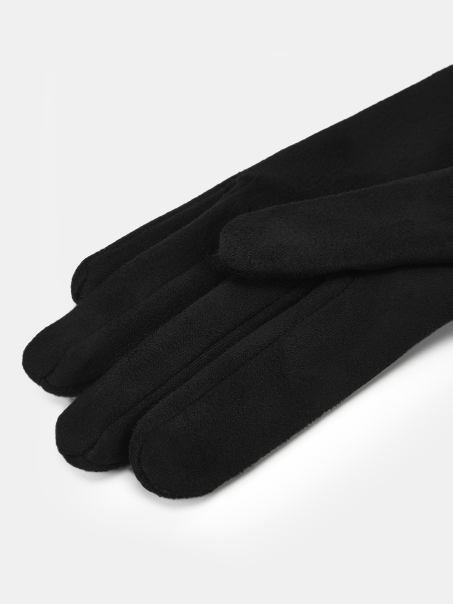 АУГП111100_Н Перчатки жен.Ralf Ringer,90%по лиэстер,10%эласт,1 размер,чер