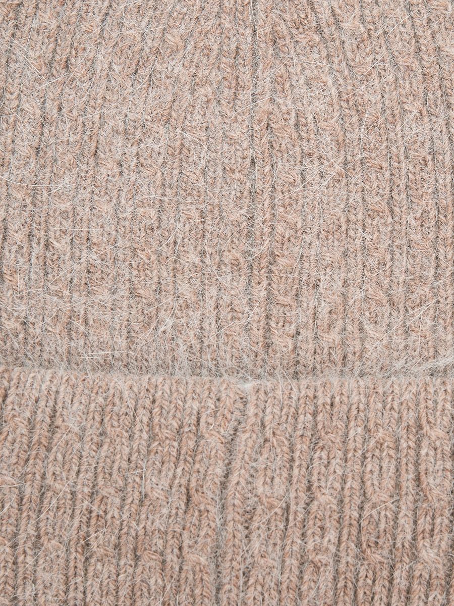 АУГЧ091600_Н Шапка женск.Ralf Ringer90%анго ра,10%кашемир,бежевая