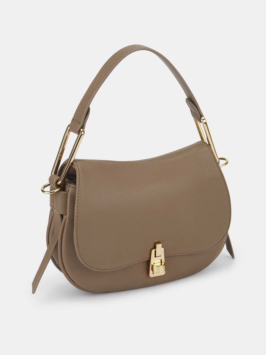 Сумка женская, бежевая, 24х9х18