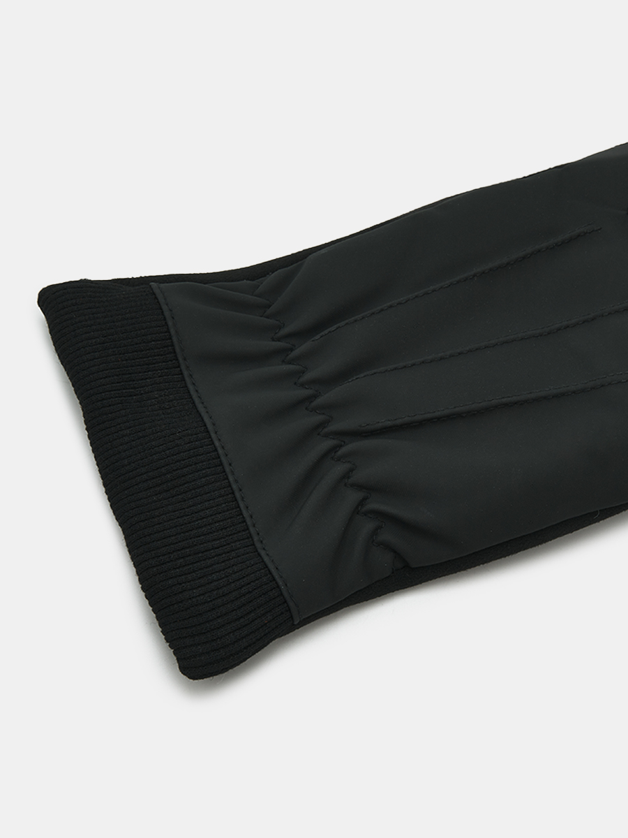 АУГП113200_Н Перчатки мужские Ralf Ringer, 100%полиэстер,один размер,чер