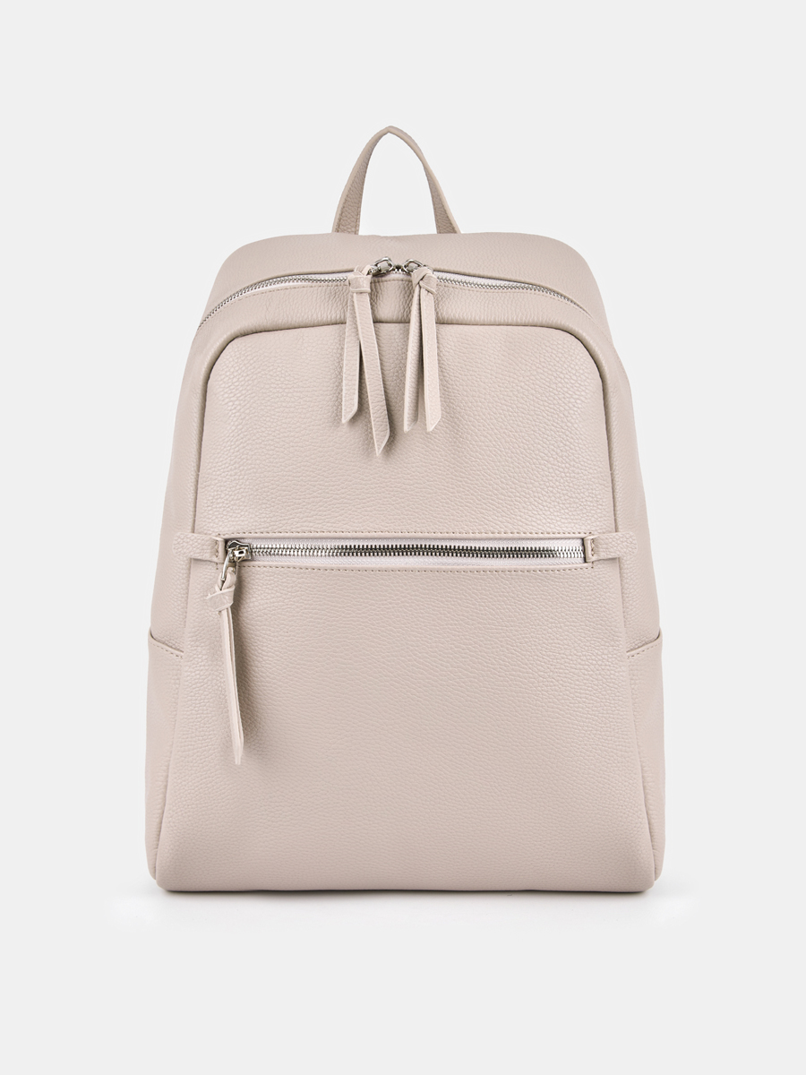 Рюкзак женский, бежевый, 28x14x42