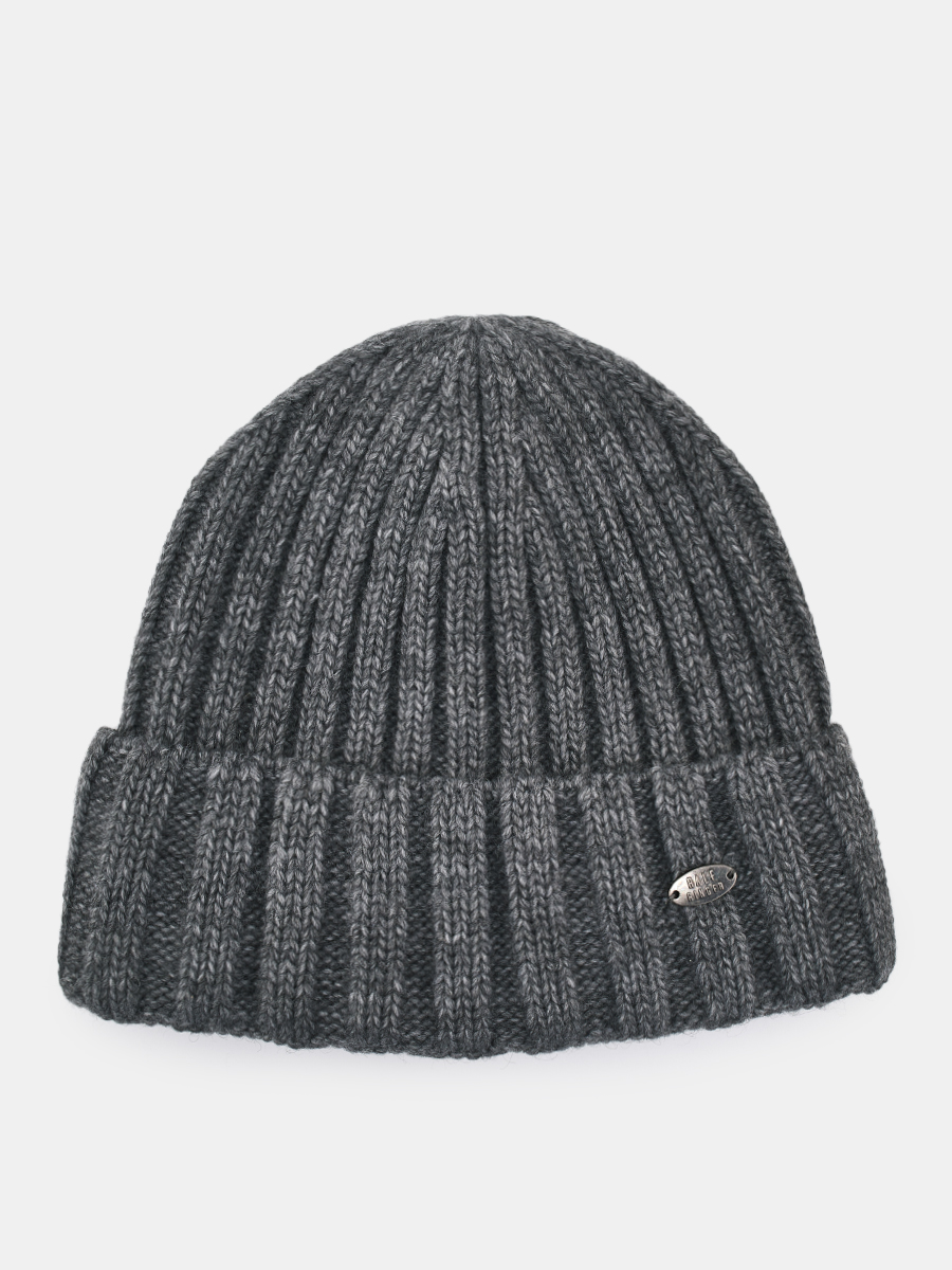 АУГЧ089900 Шапка мужская Ralf Ringer 50% шерсть,50%акрил,серая