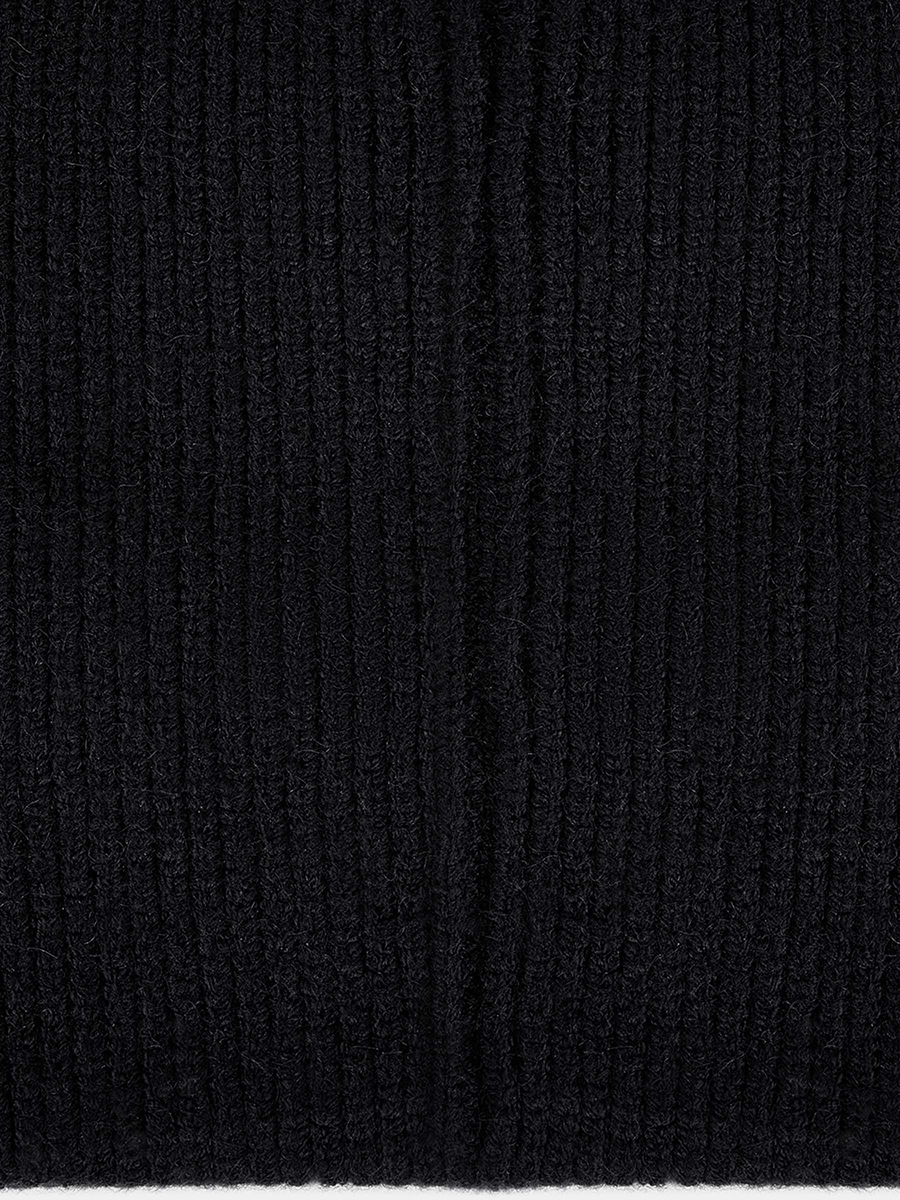 BUCKINGHEMSHIRE03-P-01_Н Шапка мужская 50%вискоз,30%пол иэст,20%нейлон,без/разм.черная