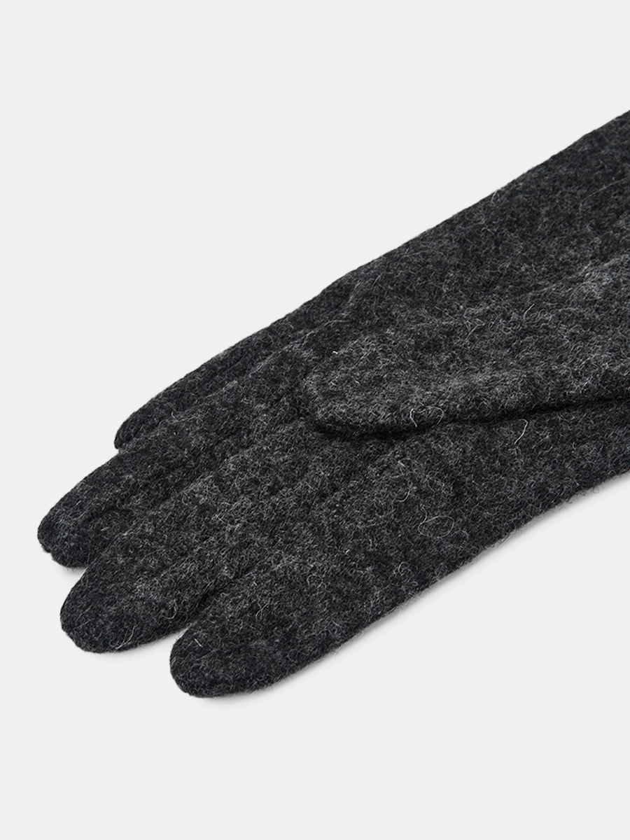 RH46-9_Н Перчатки женские 85%шерсть, 15%эластан серые