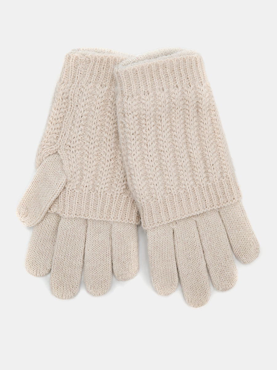 АУГП110500_Н Перчатки жен.Ralf Ringer,70%ак рил,20%шерсть,1 размер,беж