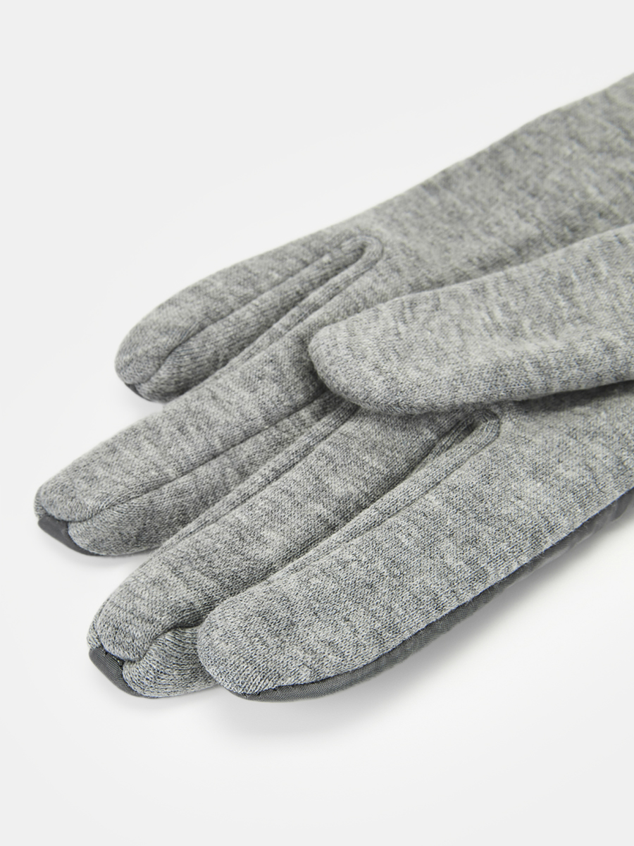 АУГП112100_Н Перчатки жен.Ralf Ringer,68%по лиэст,27%хлоп,5%эласт1раз,сер