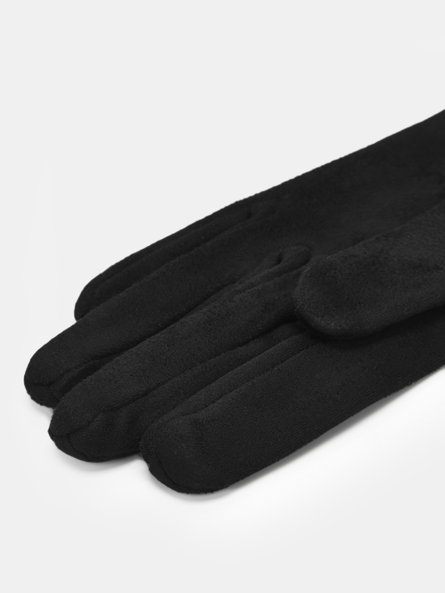 АУГП110900_Н Перчатки жен.Ralf Ringer,90%по лиэстер,10%эласт,1 размер,чер