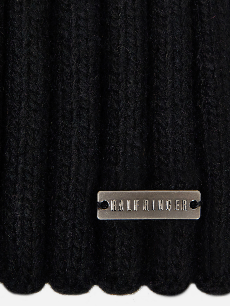 KENT03-P-01 Шапка мужская 60%нейл,30%виско за,10%кролик,б/разм,черная