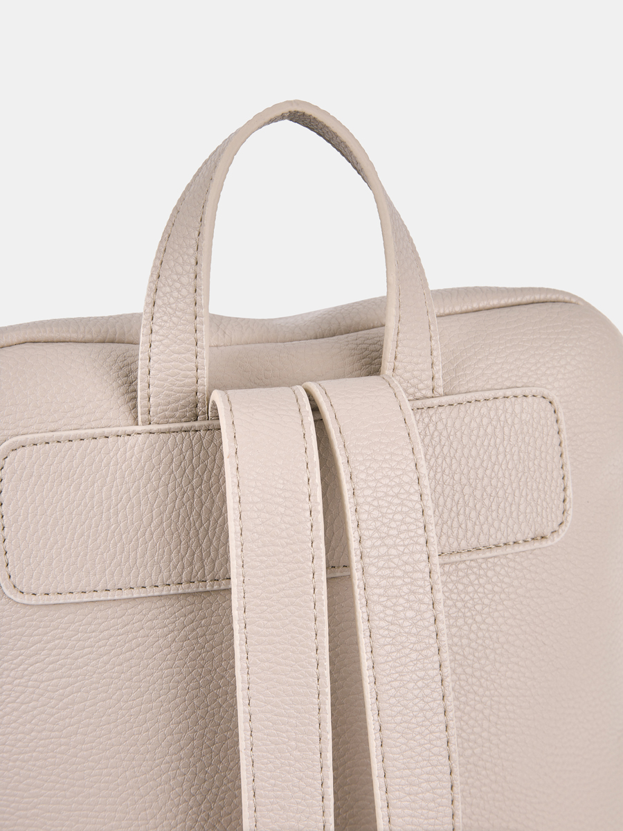 Рюкзак женский, бежевый, 28x14x42