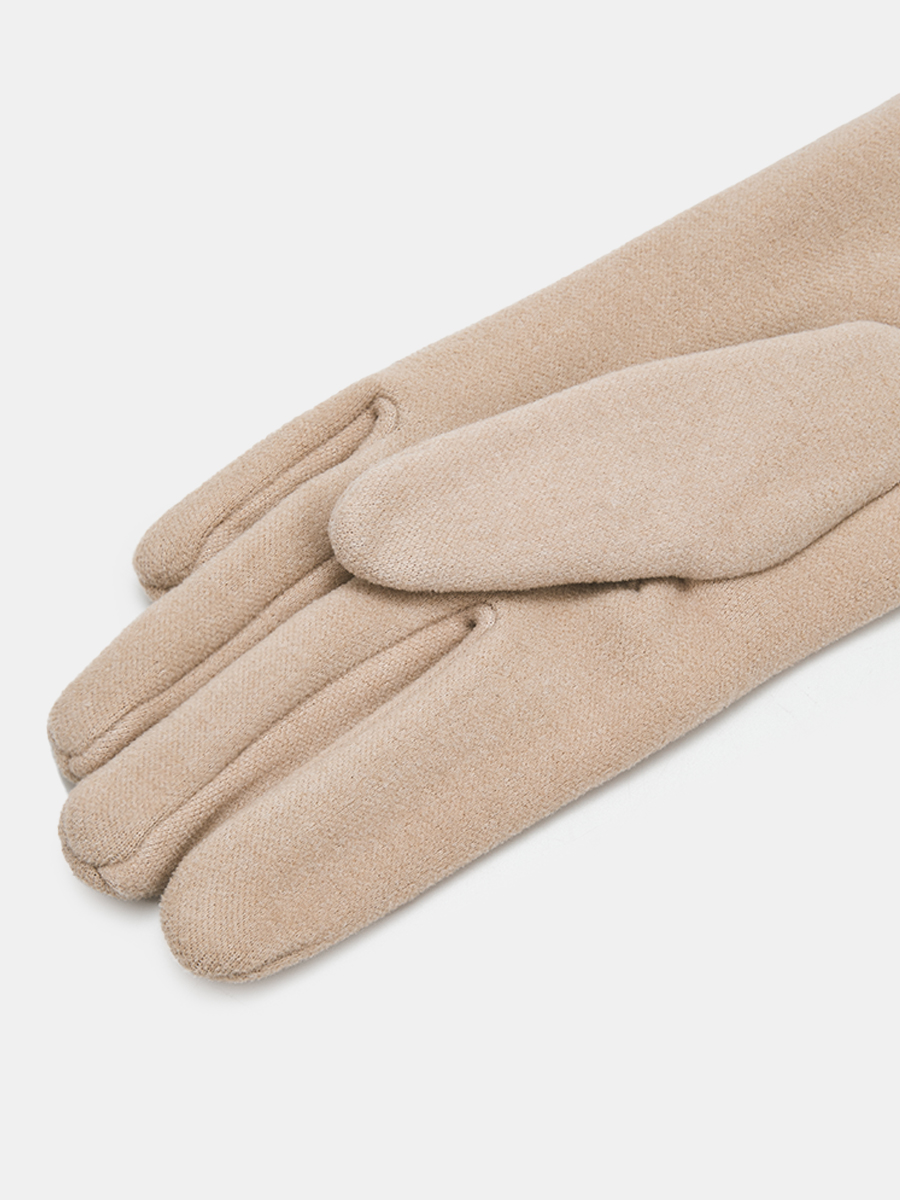 АУГП112200_Н Перчатки женские Ralf Ringer, 100%полиэстер,один размер,беж