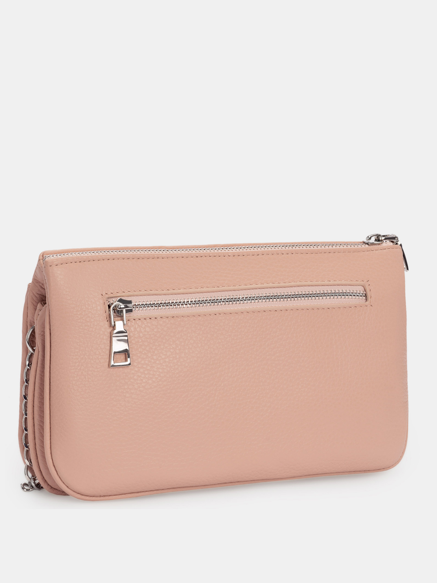 АУГС199900 Сумка женская нат.кожа 260х155х60 пудровая