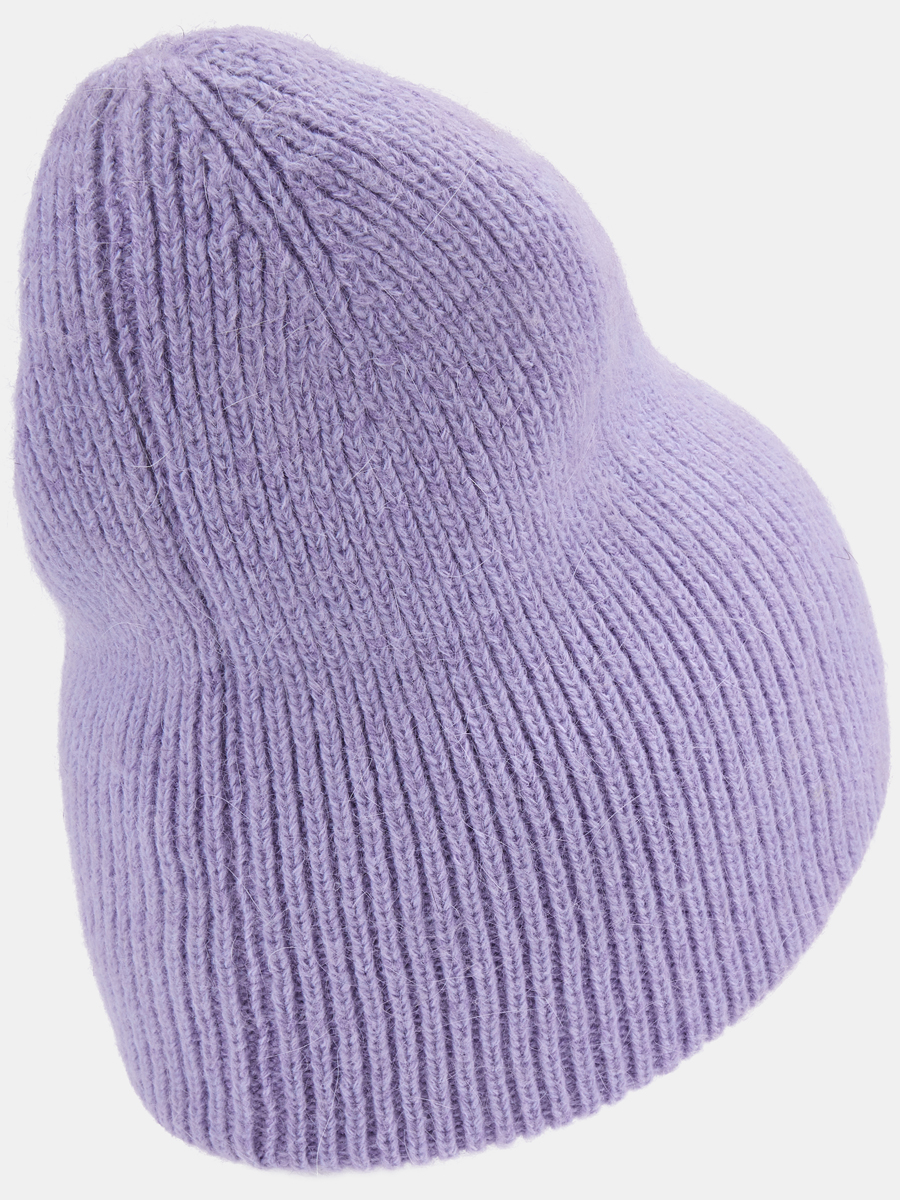 110323P-18455-22_Н Шапка женская,50%акрил,30%виск оза,20%ангора,сиреневая