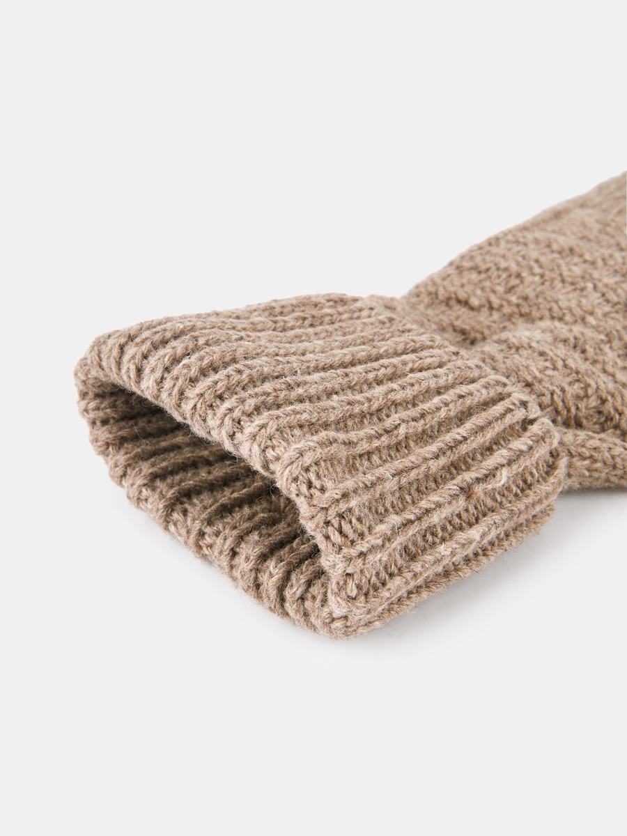 GLT-220-0004-AMP-35_Н Перчатки женские Ralf Ringer,4 5%шерсть,40%ангор,б/р,беж