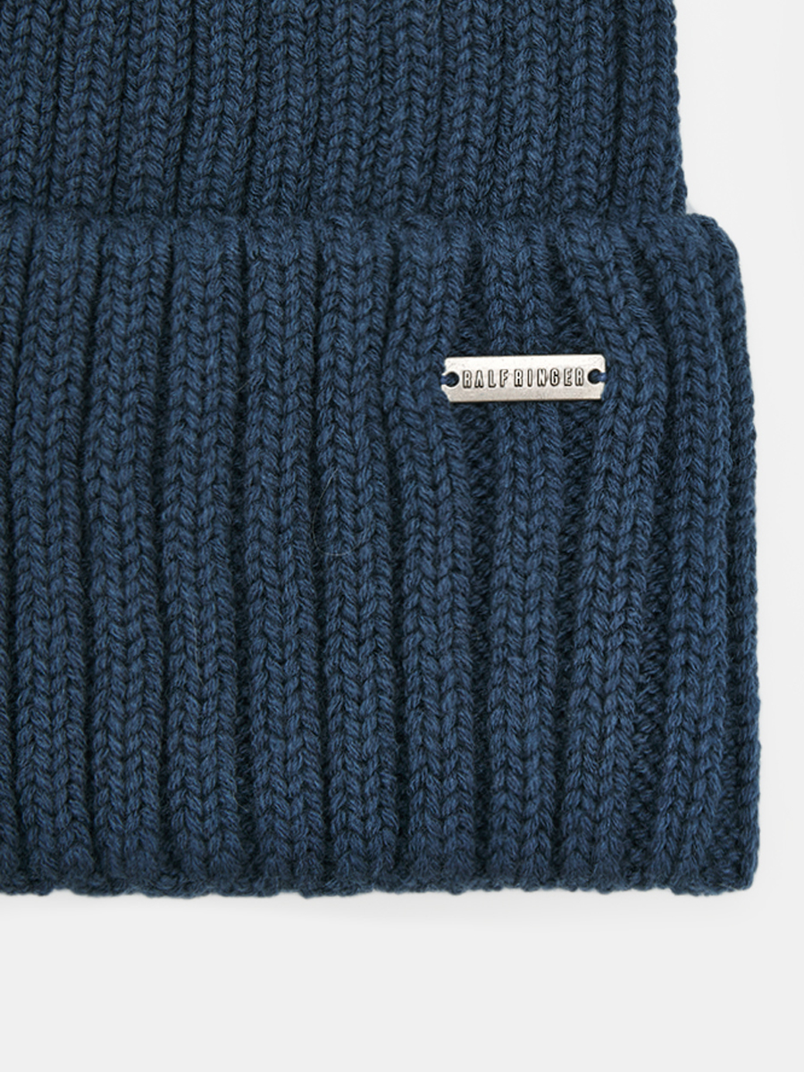 АУГЧ095100 Шапка мужская Ralf Ringer 50%шерсть,50%акрил,джинсовая