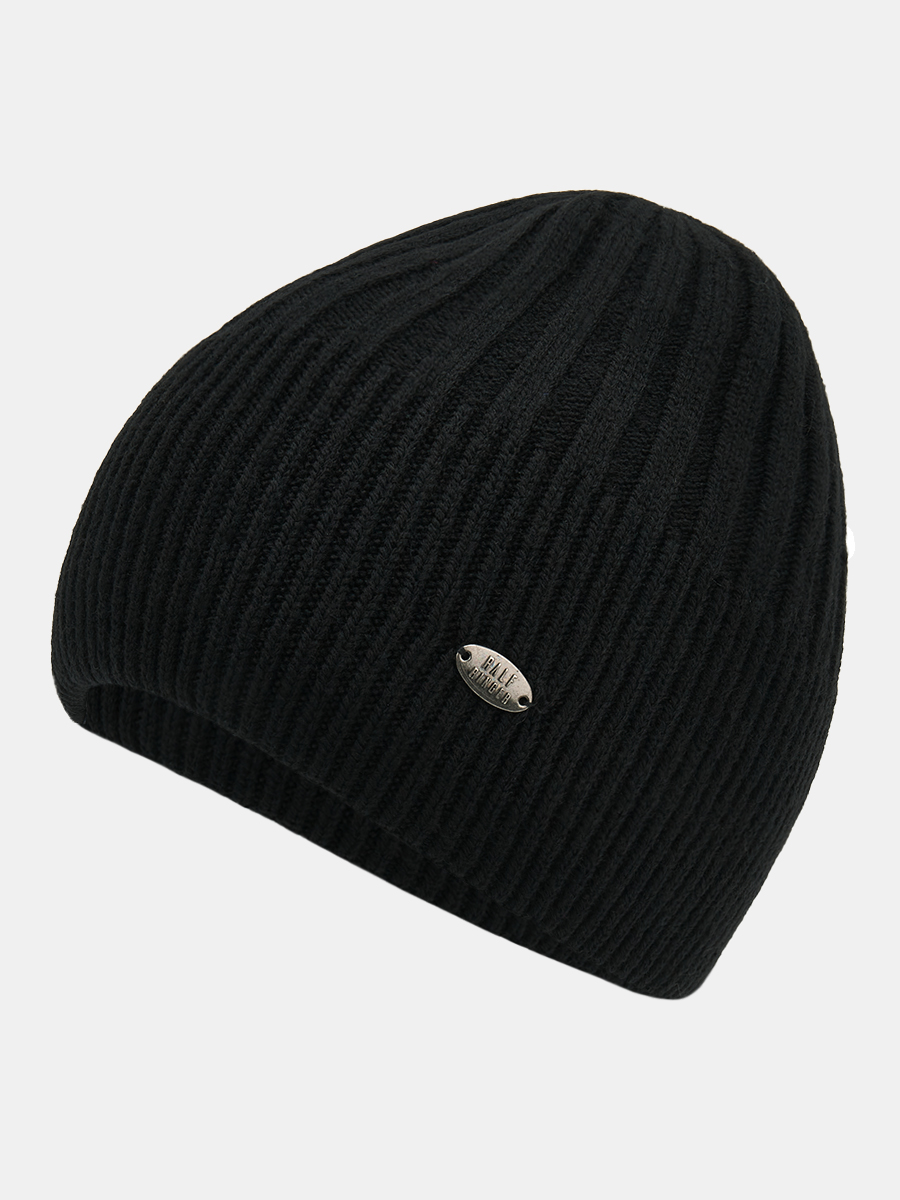 АУГЧ090100_Н Шапка мужская Ralf Ringer 50% шерсть,50%акрил,черная