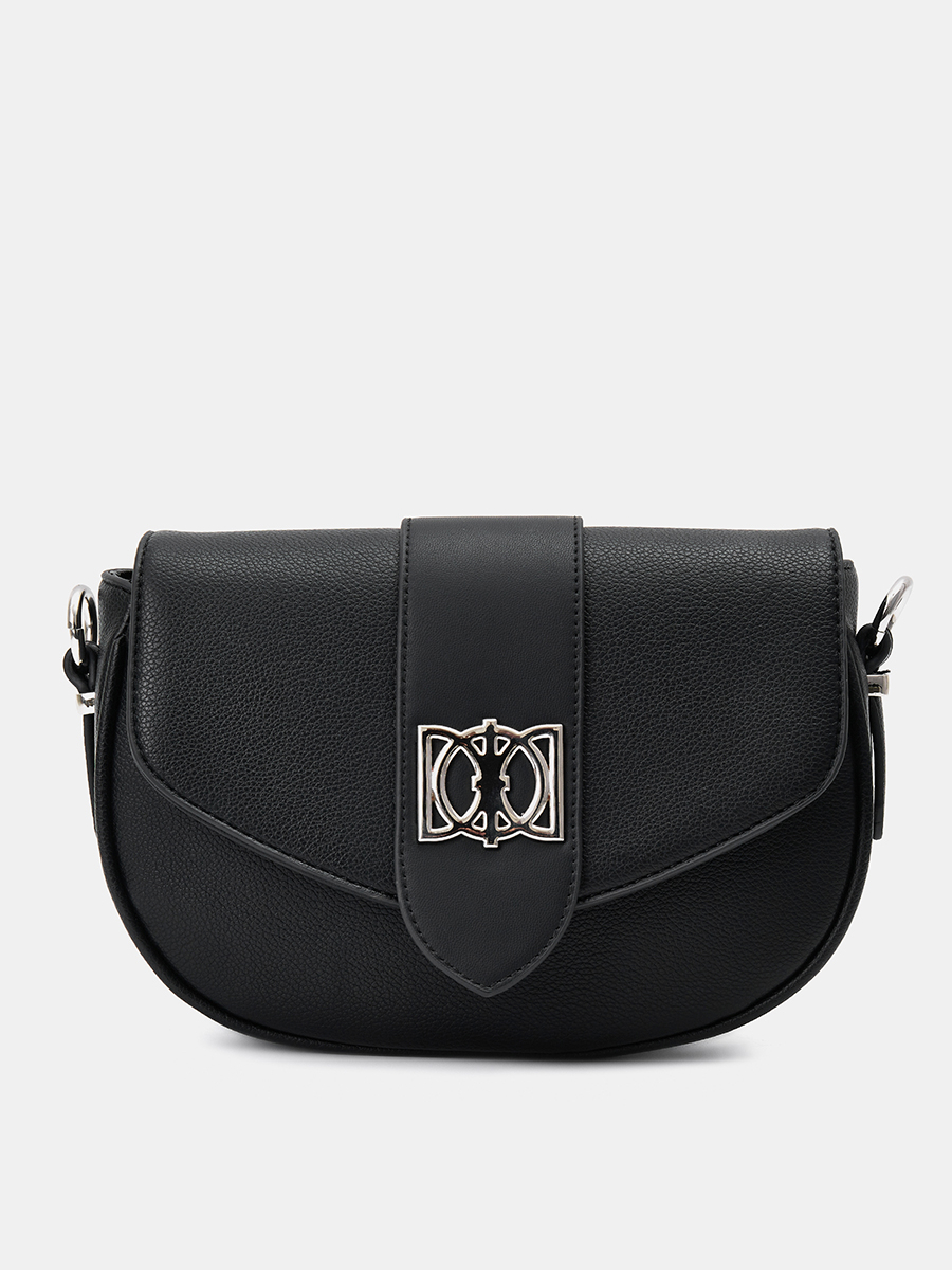 Сумка кросс боди женская, черная, 17x24x6