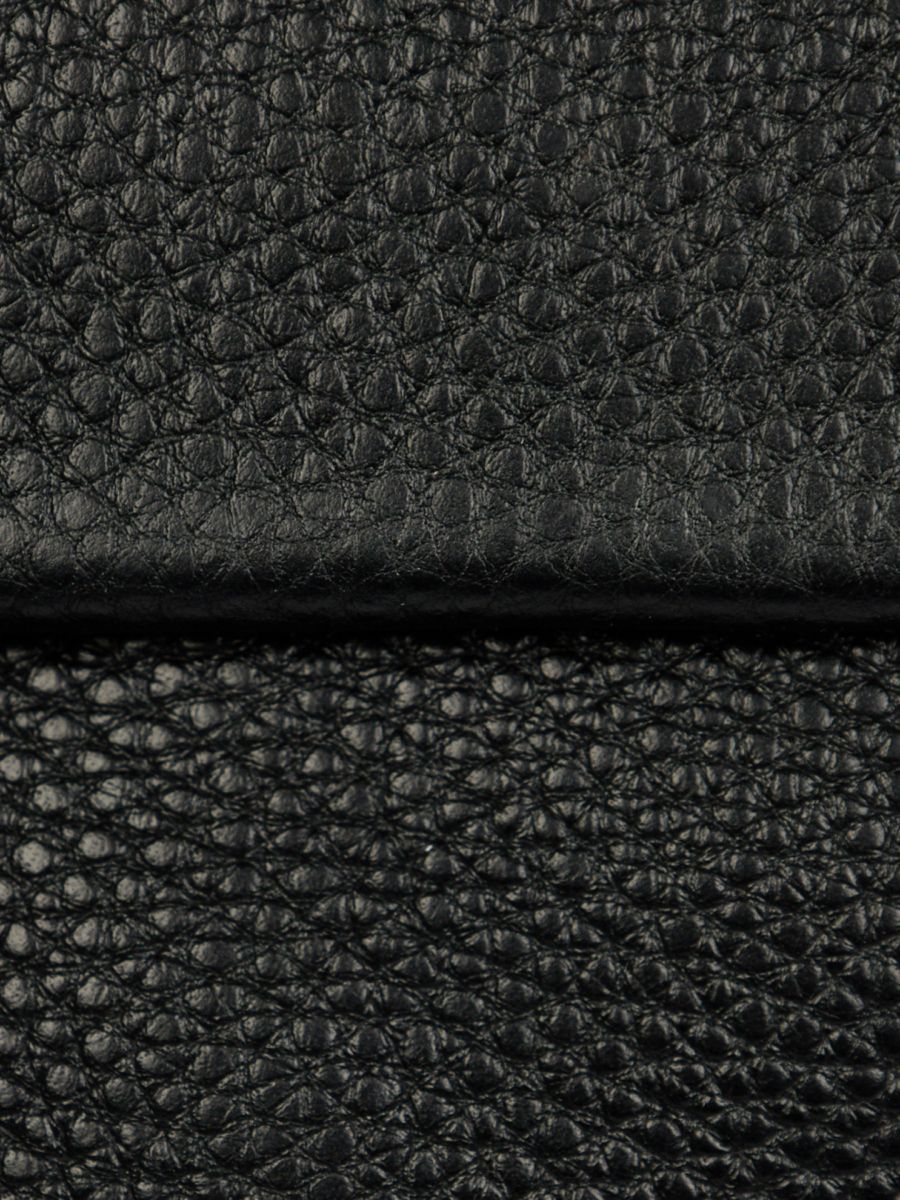 Сумка женская из натуральной кожи, черная, 21*6*15 