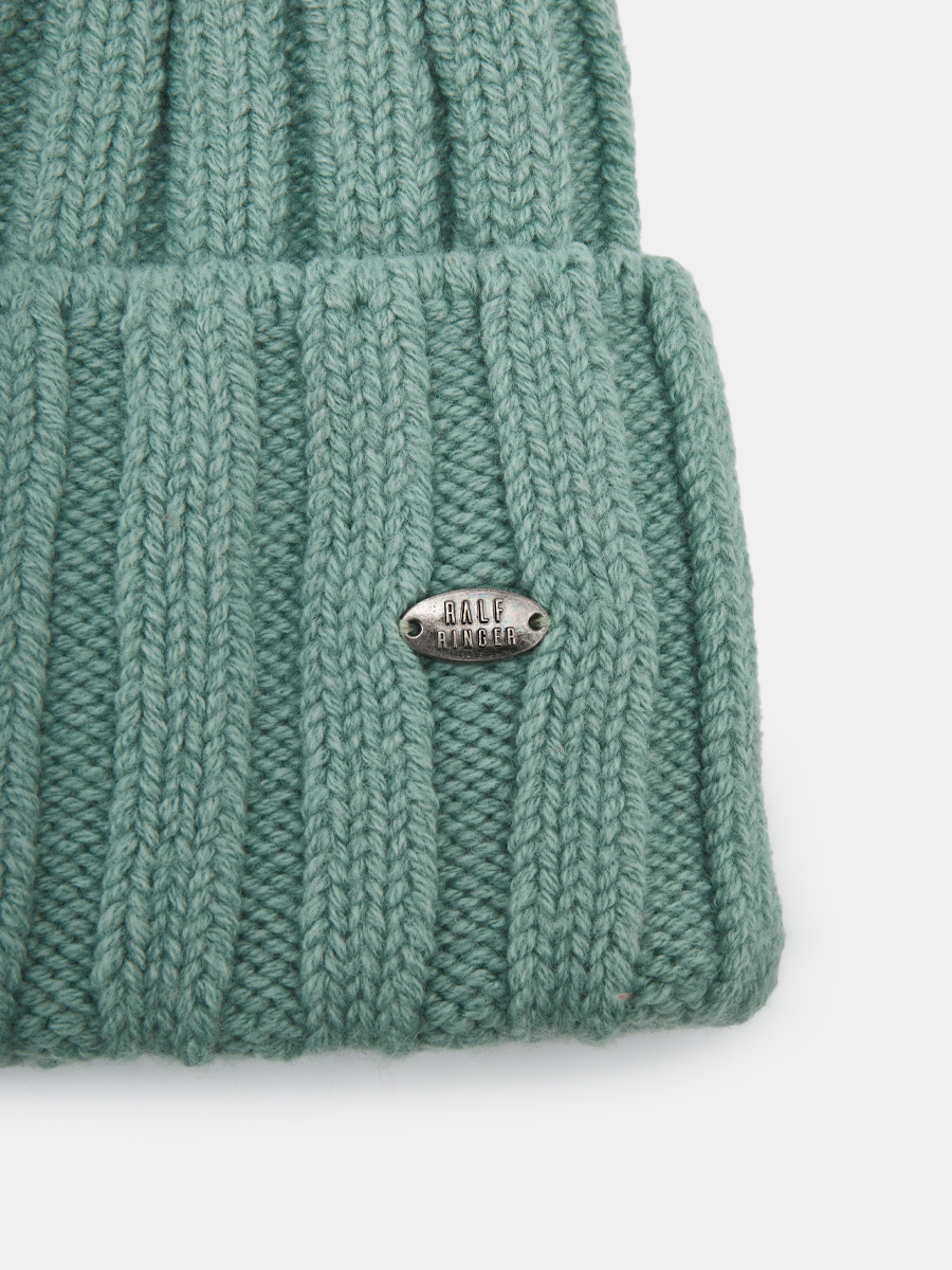 АУГЧ087600_Н Шапка женская Ralf Ringer 50% шерсть,50%акрил,зеленая