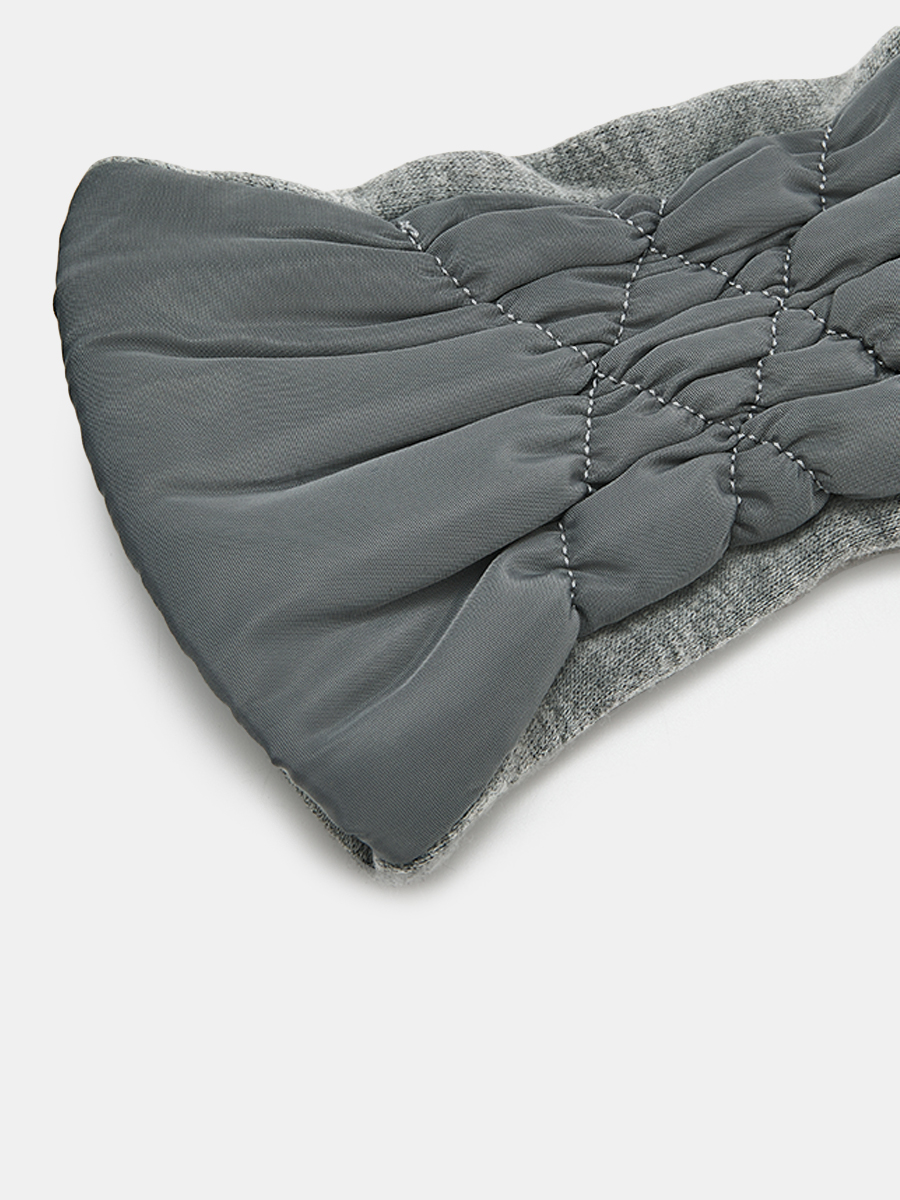 АУГП112100_Н Перчатки жен.Ralf Ringer,68%по лиэст,27%хлоп,5%эласт1раз,сер