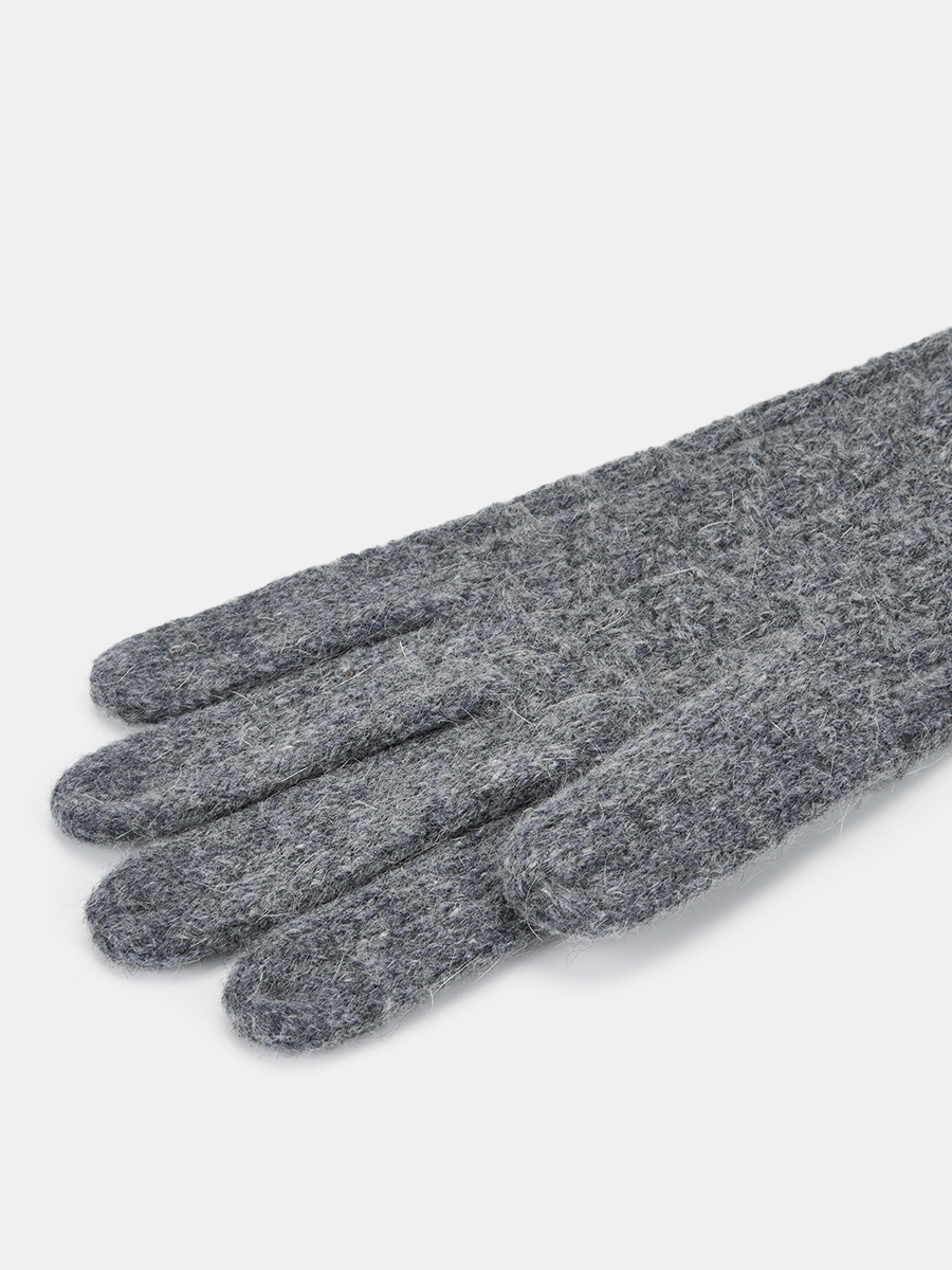 GLT-220-31-AYP-08_Н Перчатки женские Ralf Ringer,4 5%шерсть,40%ангор,б/р,серые