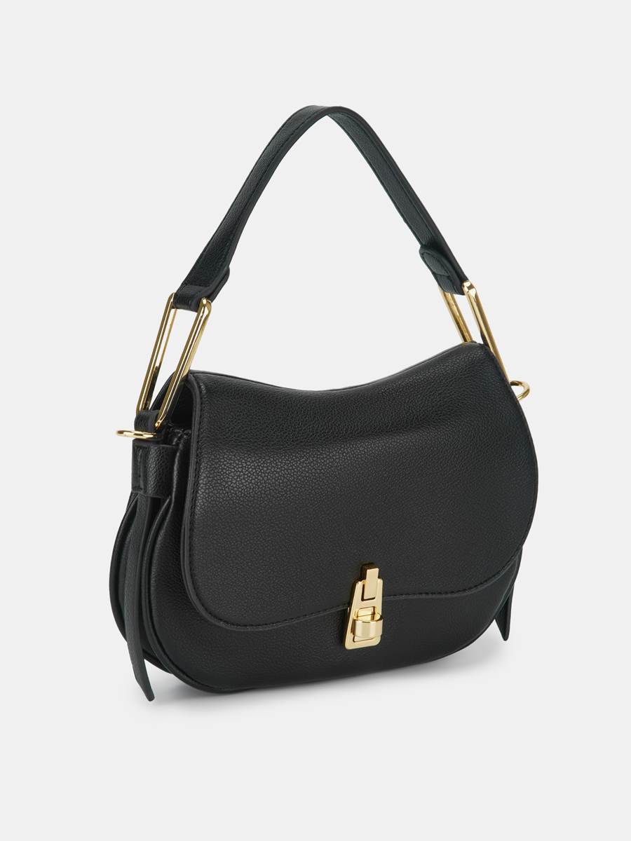 АУГС332600 Сумка женская искуственная ко жа,240х90х180,черная