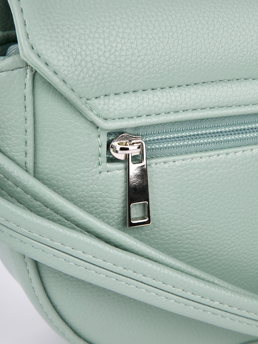 Сумка женская, мятная, 21x6x15