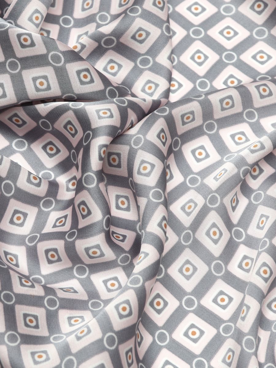 170312P-17466-08/06_Н Палантин женский,100%полиэстер ,70*70, серый/розовый