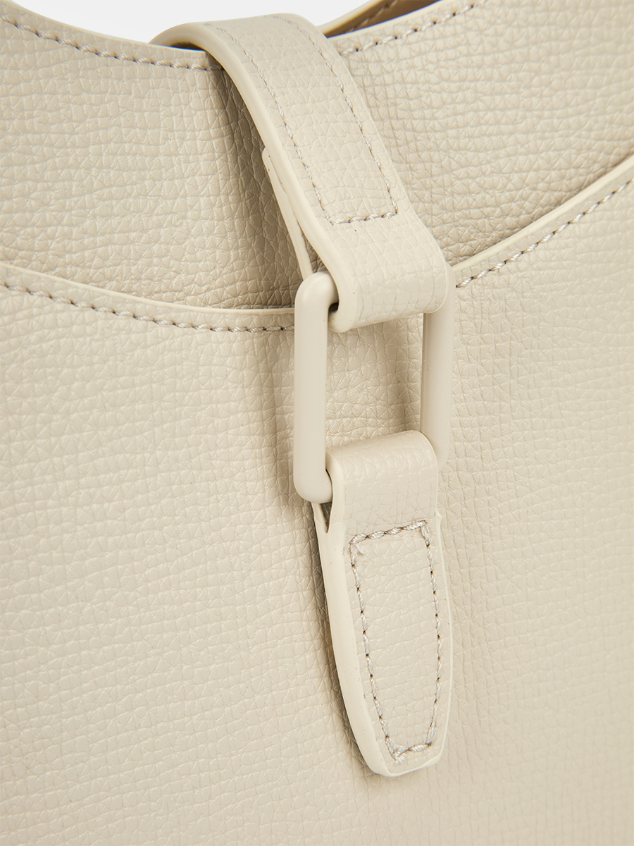 Сумка женская, бежевая, 8*20,5*22,5