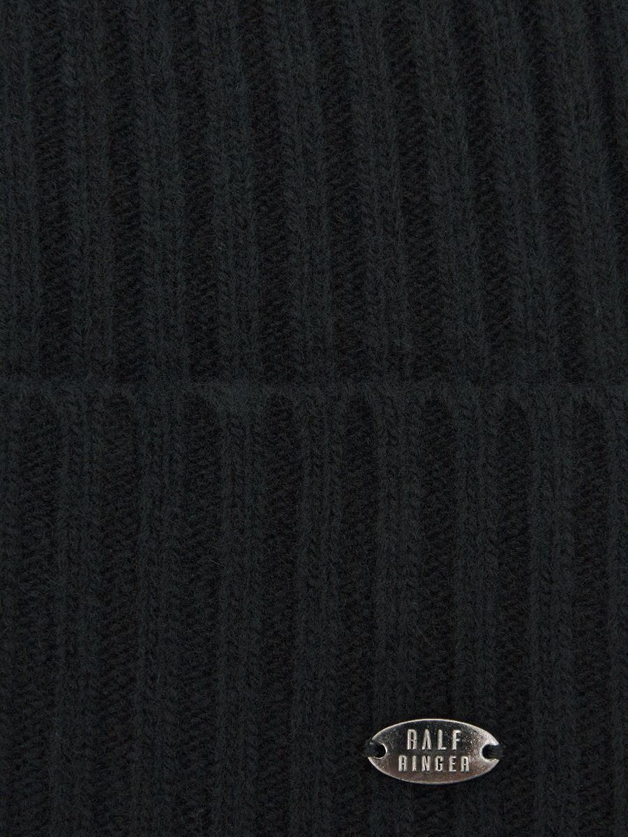 АУГЧ087900 Шапка женская Ralf Ringer 100% шерсть мериноса,черная