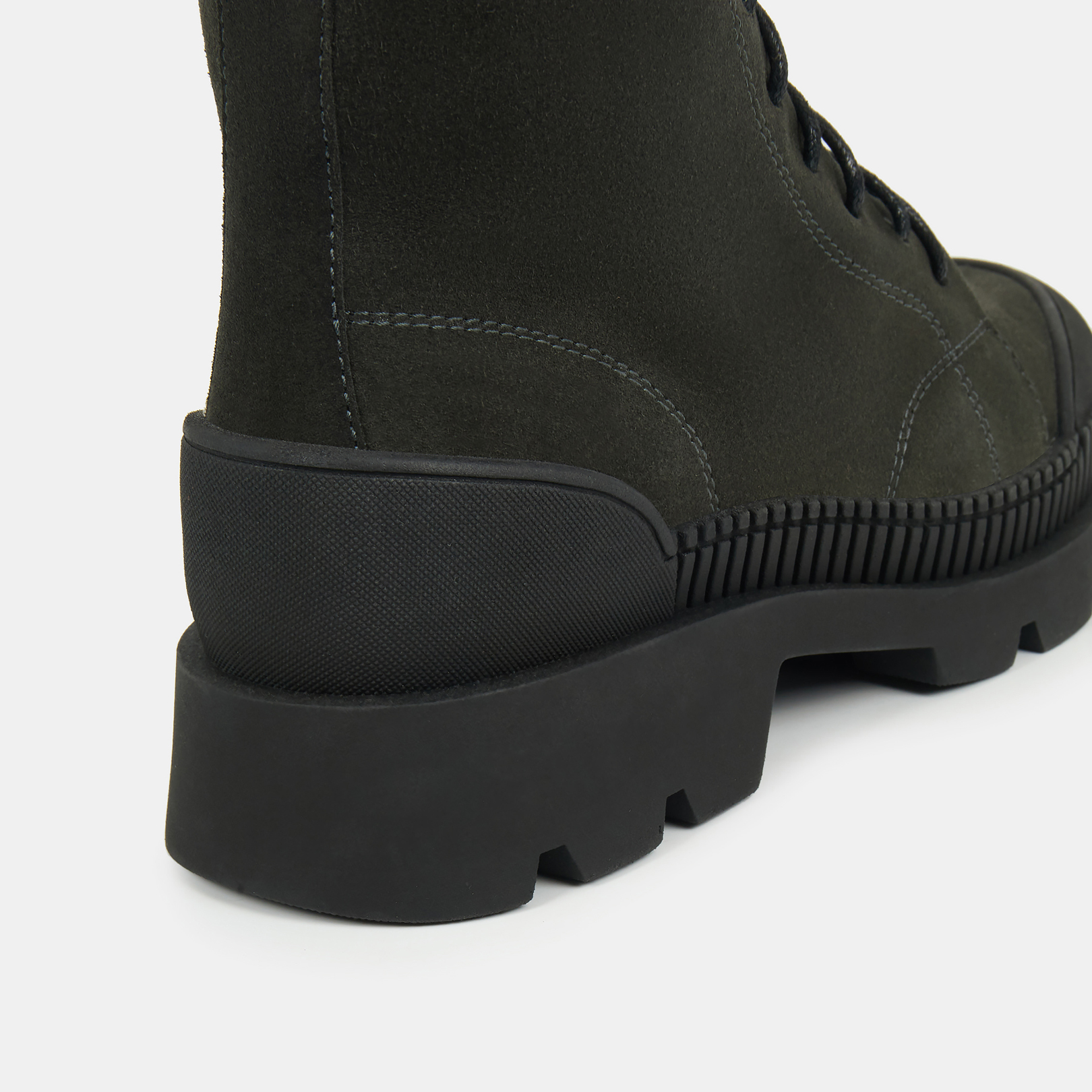 Высокие ботинки женские BECKA (цвет темно-зеленый, спилок) — купить по цене13760 р. в интернет-магазине RALF RINGER