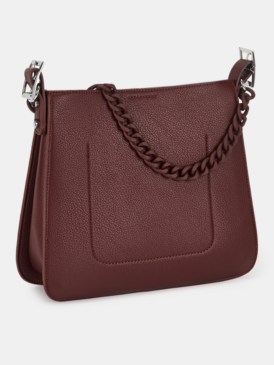 Сумка женская, бордовая, 26x10x23