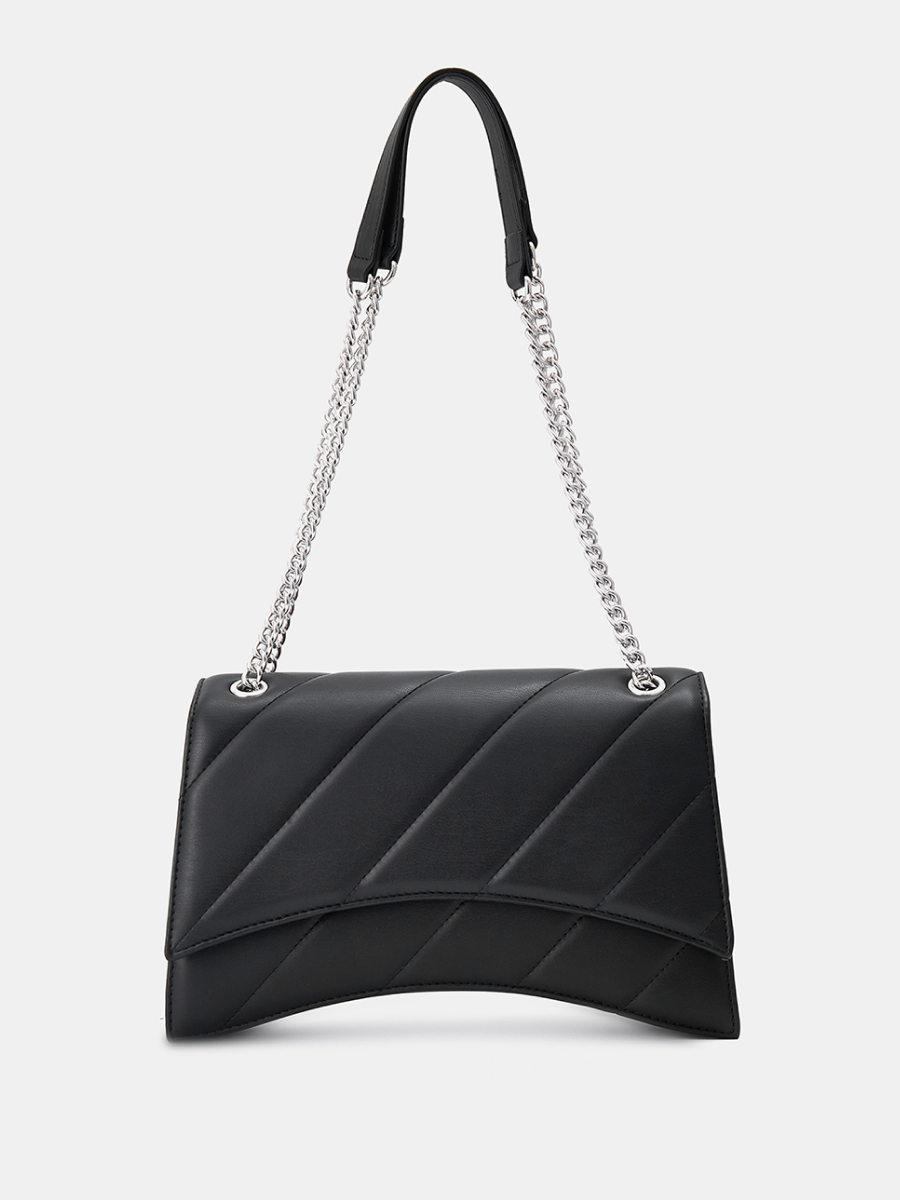  Сумка кросс-боди женская, чёрная, 19x29x6