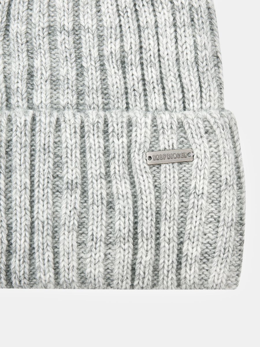 АУГЧ091800 Шапка женская Ralf Ringer 50%шерсть,50%акрил,серая