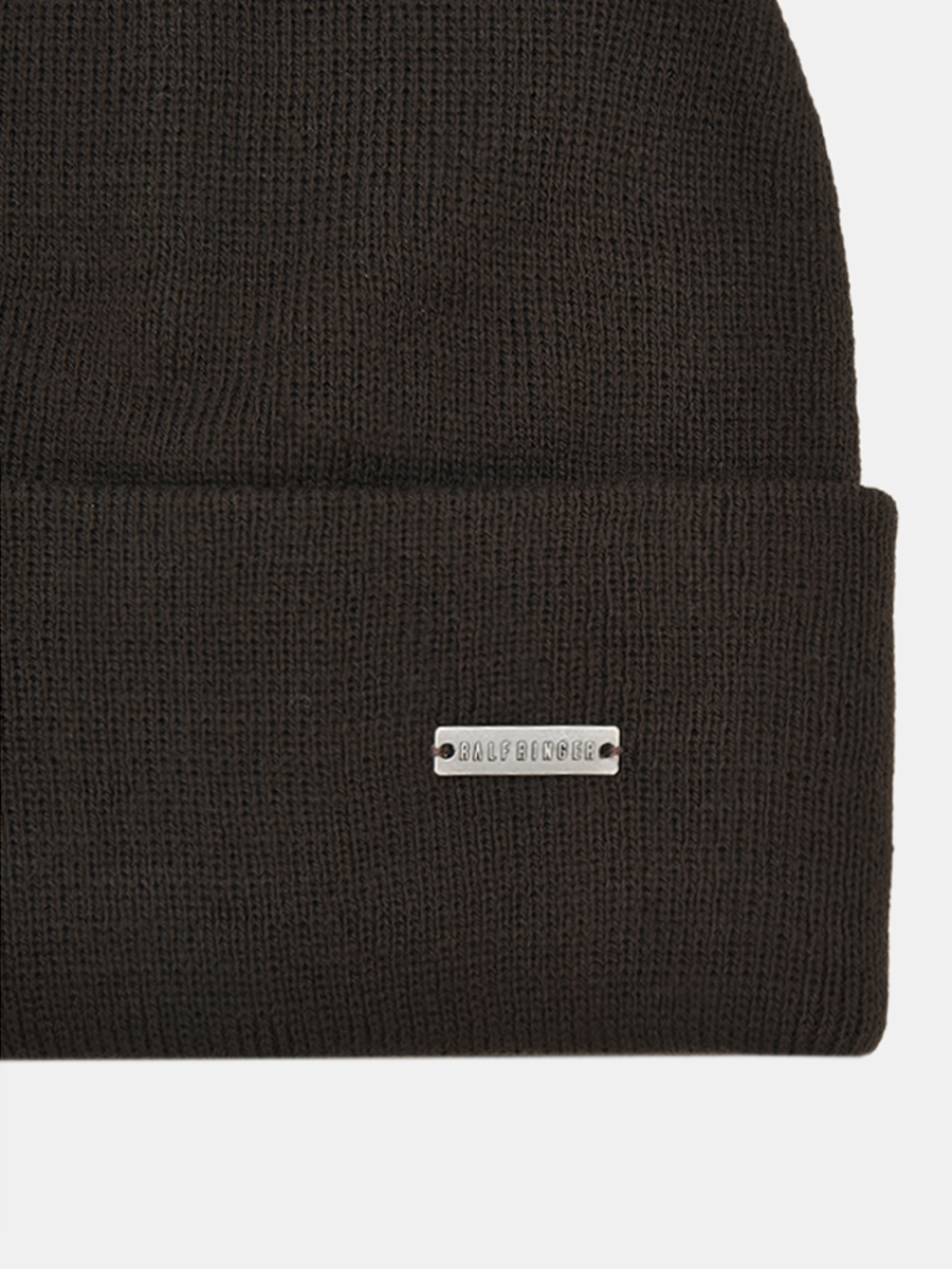 АУГЧ094200 Шапка мужская Ralf Ringer 70%шерсть,30%акрил,коричневая