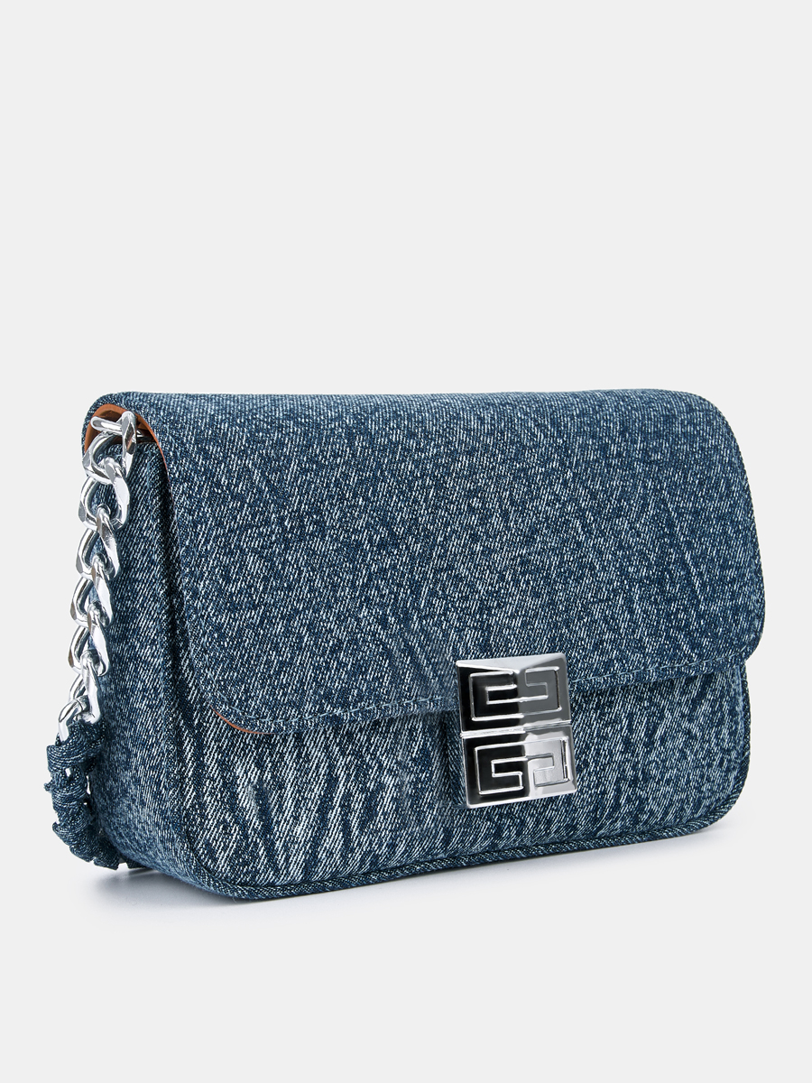 Сумка женская, голубая, 18*6*12