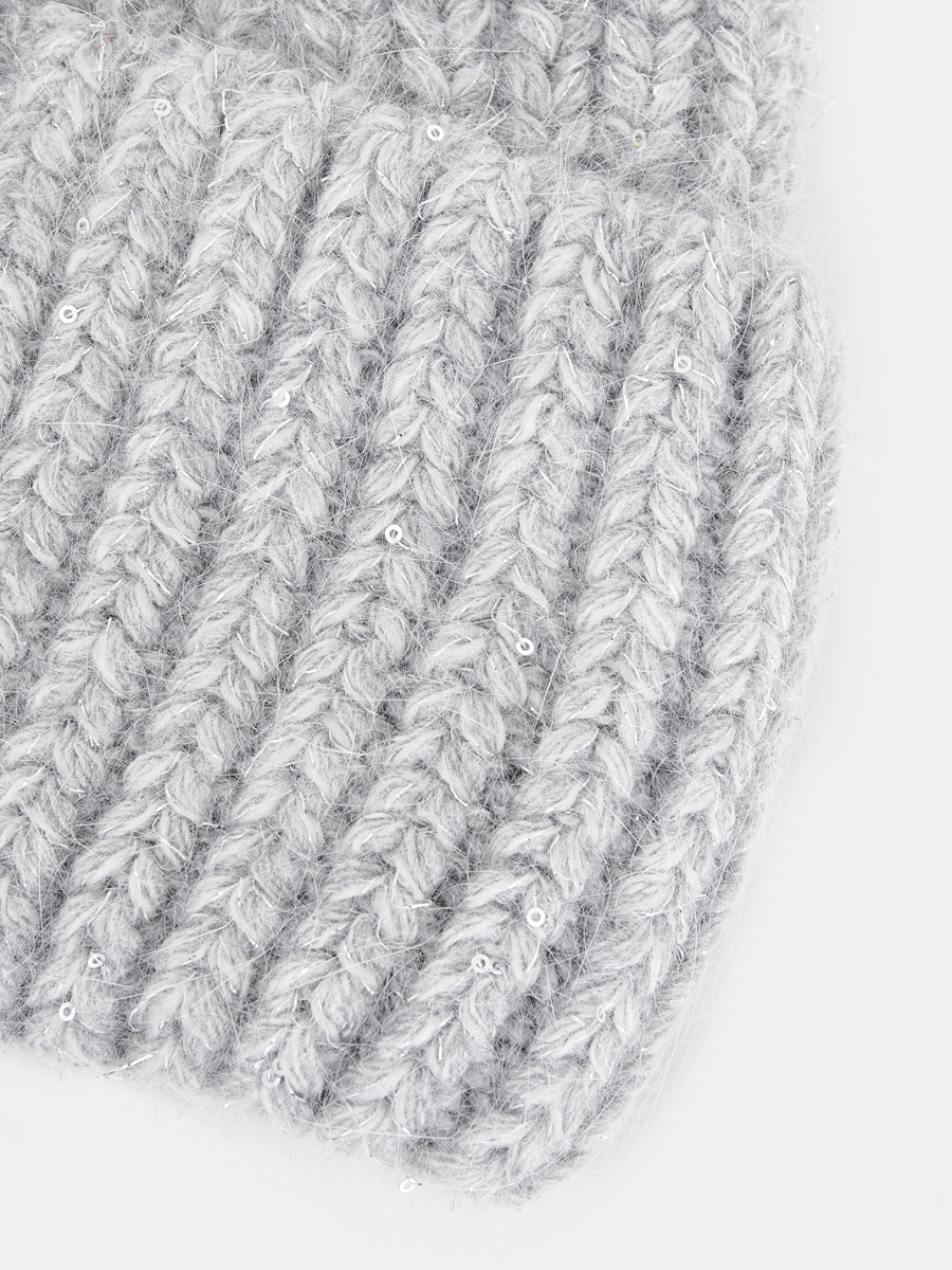 АУГЧ098100_Н Шапка женская Ralf Ringer, 60% ангора,40%полиамид,серая