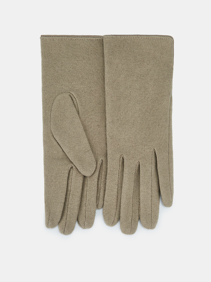 142322P-13530-12_Н Перчатки женск.Ralf Ringer,80% шерсть,20%нейлон,б/р.бежевые