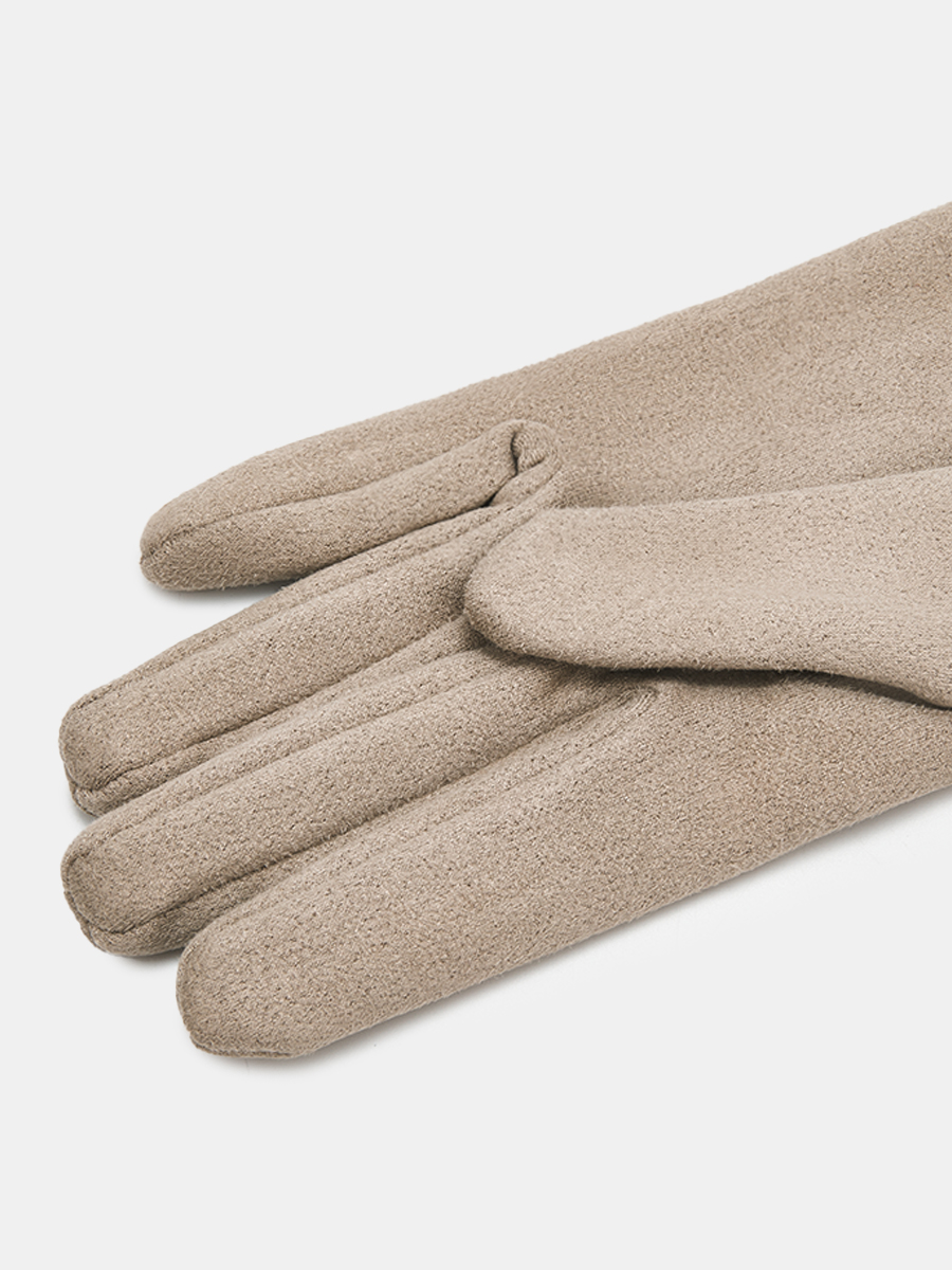 АУГП111400_Н Перчатки жен.Ralf Ringer,90%по лиэстер,10%эласт,1 размер,беж