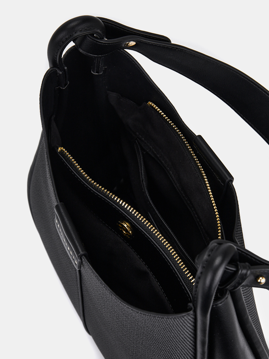 Сумка женская, черная, 12*28*31