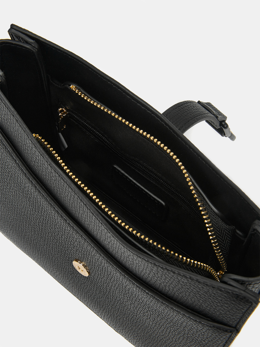 Сумка женская, черная, 8*20,5*22,5