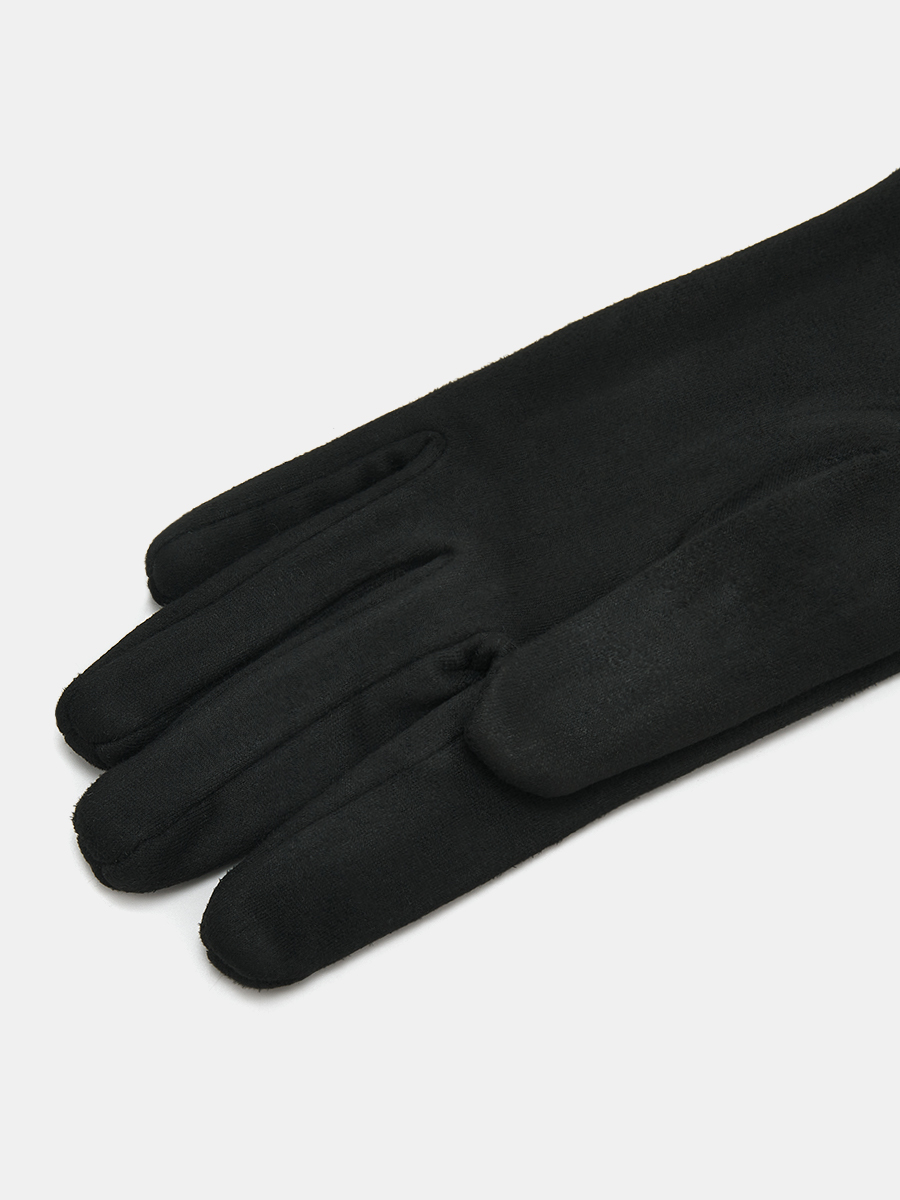 АУГП110900_Н Перчатки жен.Ralf Ringer,90%по лиэстер,10%эласт,1 размер,чер