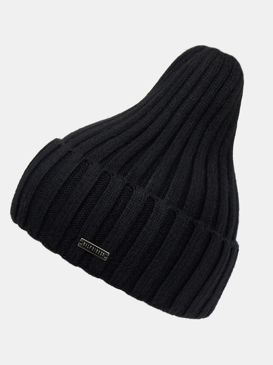 KENT03-P-01 Шапка мужская 60%нейл,30%виско за,10%кролик,б/разм,черная