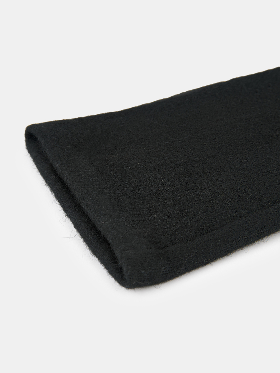 TOUCH-LB-PH-64-RF-black-M_Н Перчатки жен.трикотаж 80% шерсть,20% нейлон,р.М черные