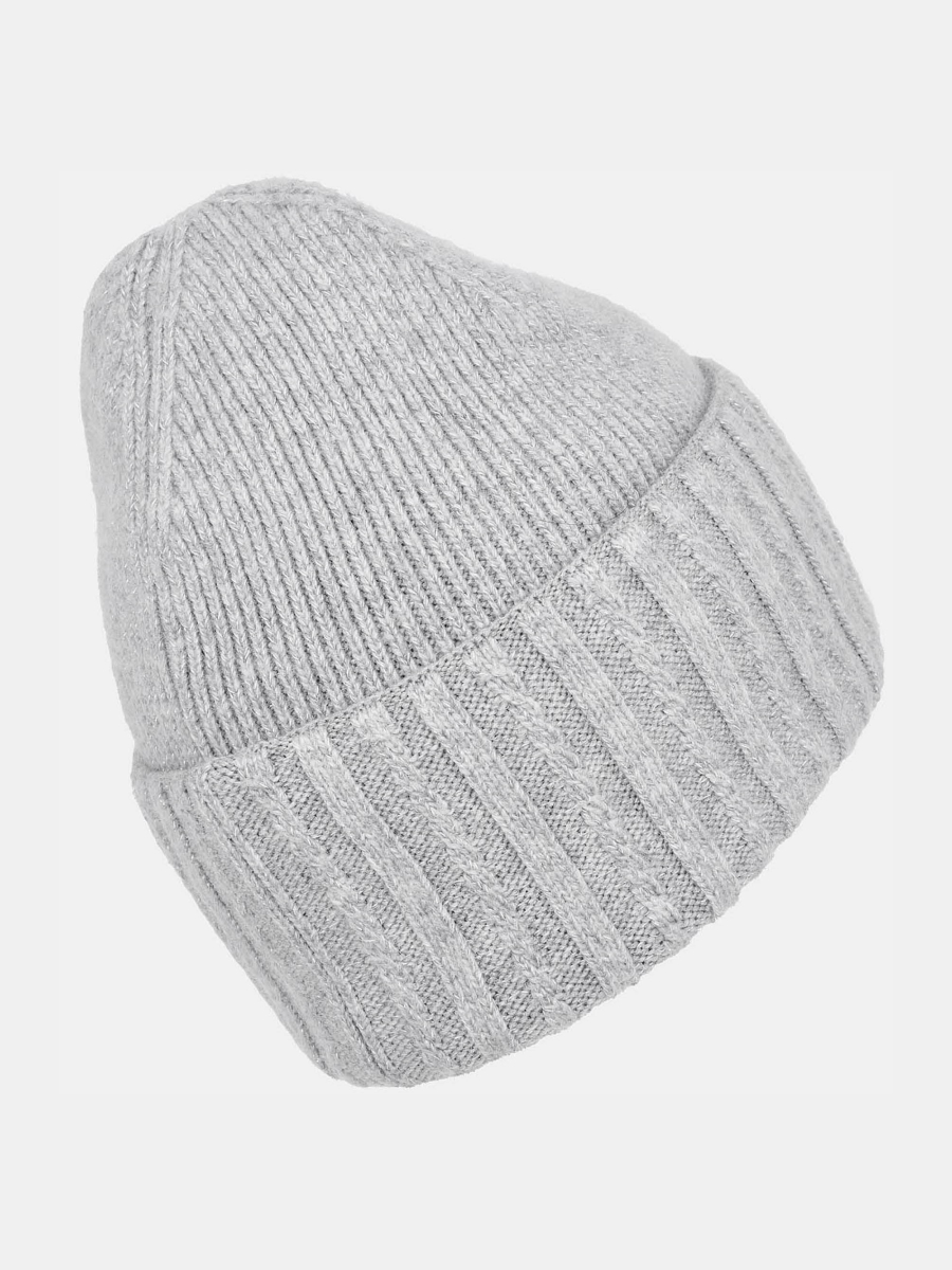 110322P-14329-08 Шапка женская 60%нейлон,30%вис коз,10%ангор,без/разм.серая
