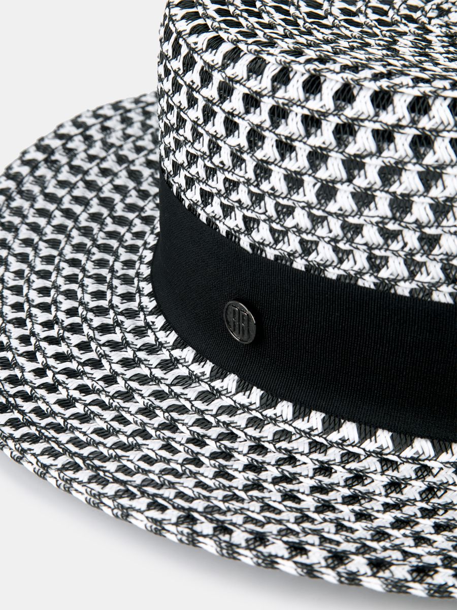 210313P-22038-01_Н Шляпа женская Ralf Ringer, 100%бумага,черно-белая